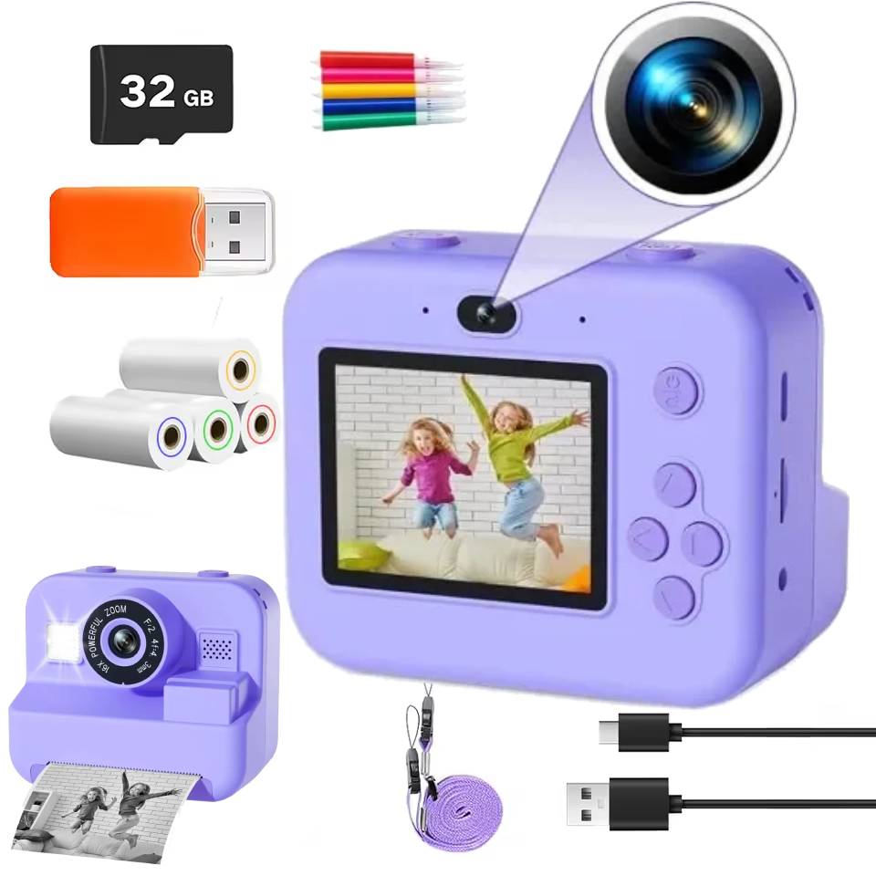 Kids Educational Videos - 1080p crianças mini câmera de vídeo
