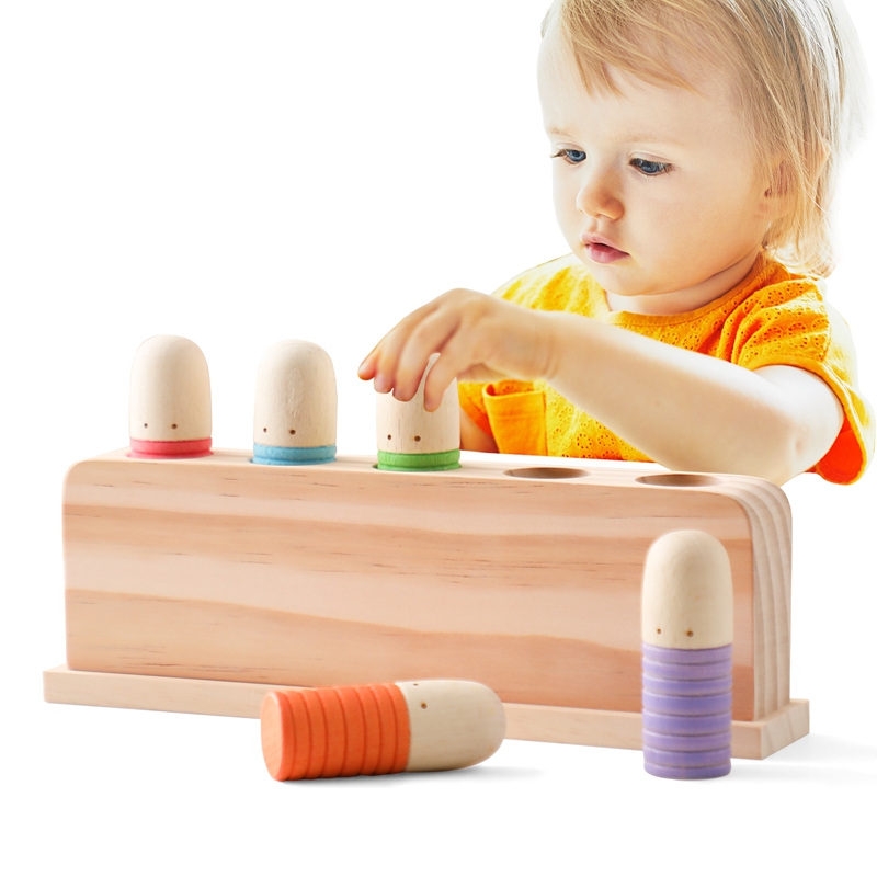 Kids Educational Songs - De madeira saltando cor reconhecimento brinquedo