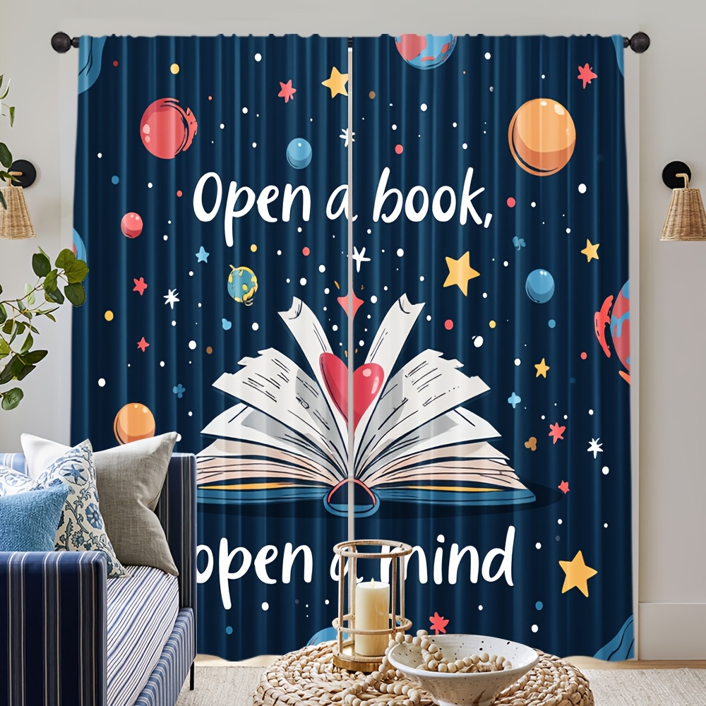 Kids Education Quote - Cortinas de Janela Educacionais com Tema