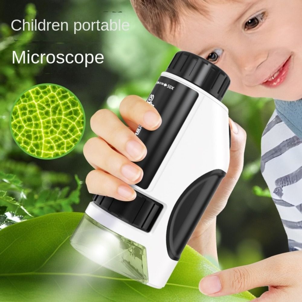 Kids Definition Of Education - Microscópio infantil portátil com fonte de