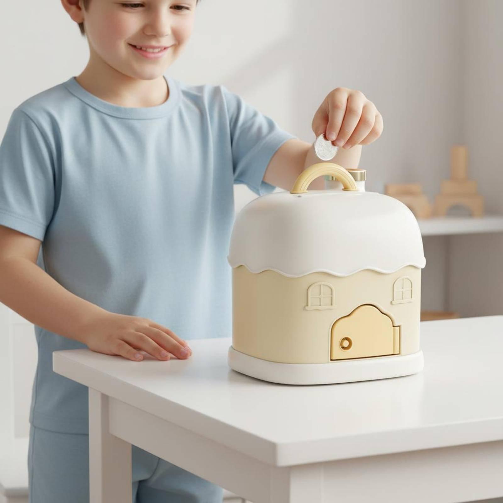 Kids Education Savings - Cofrinho Infantil com Fechadura, Design de