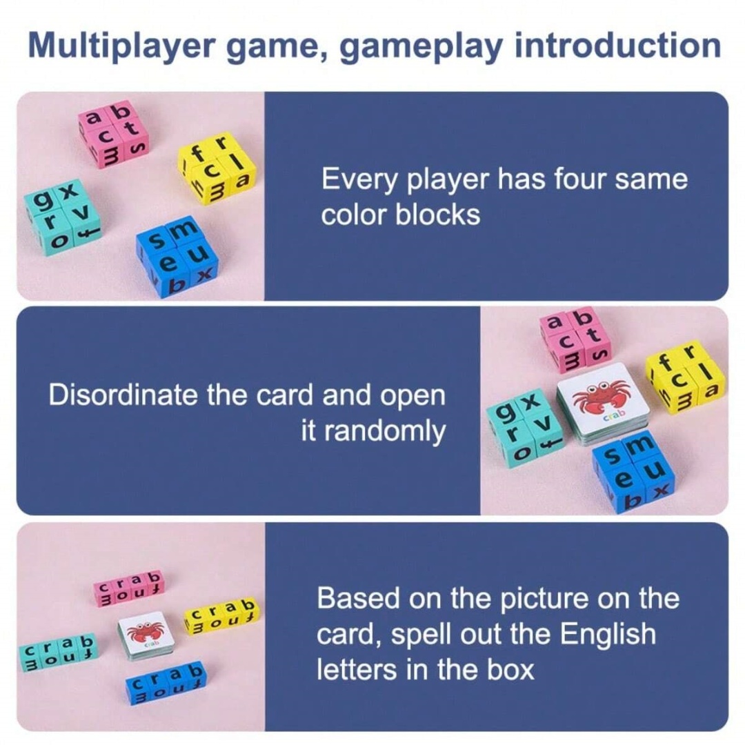 Jogo de Tabuleiro de Soletrar  - Kids Education Board avaliação e preço