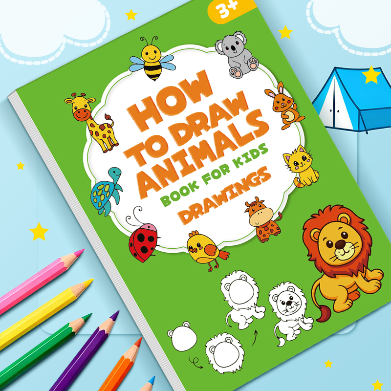 Livro de desenho de animais pa - Kids Education Activities avaliação e preço