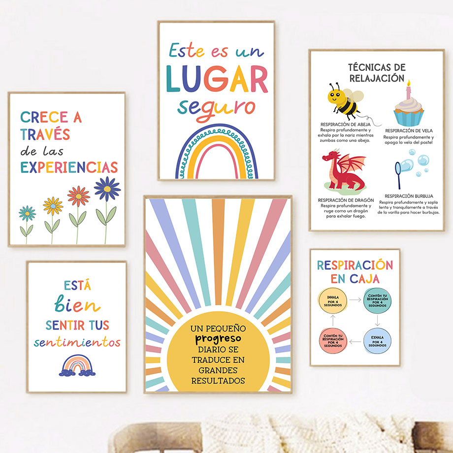 Educação espanhola lema arco-í - Kids Education Yes avaliação e preço