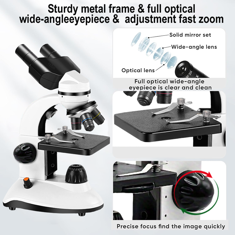 Microscópio Binocular, LED de  - Kids Definition Of Education avaliação e preço