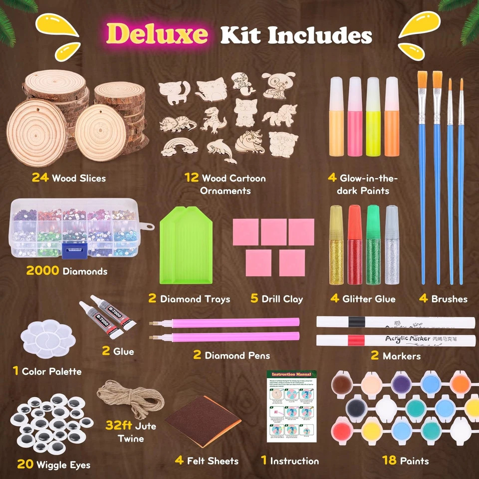 Kit de Pintura em Madeira que  - Kids Education Activities avaliação e preço