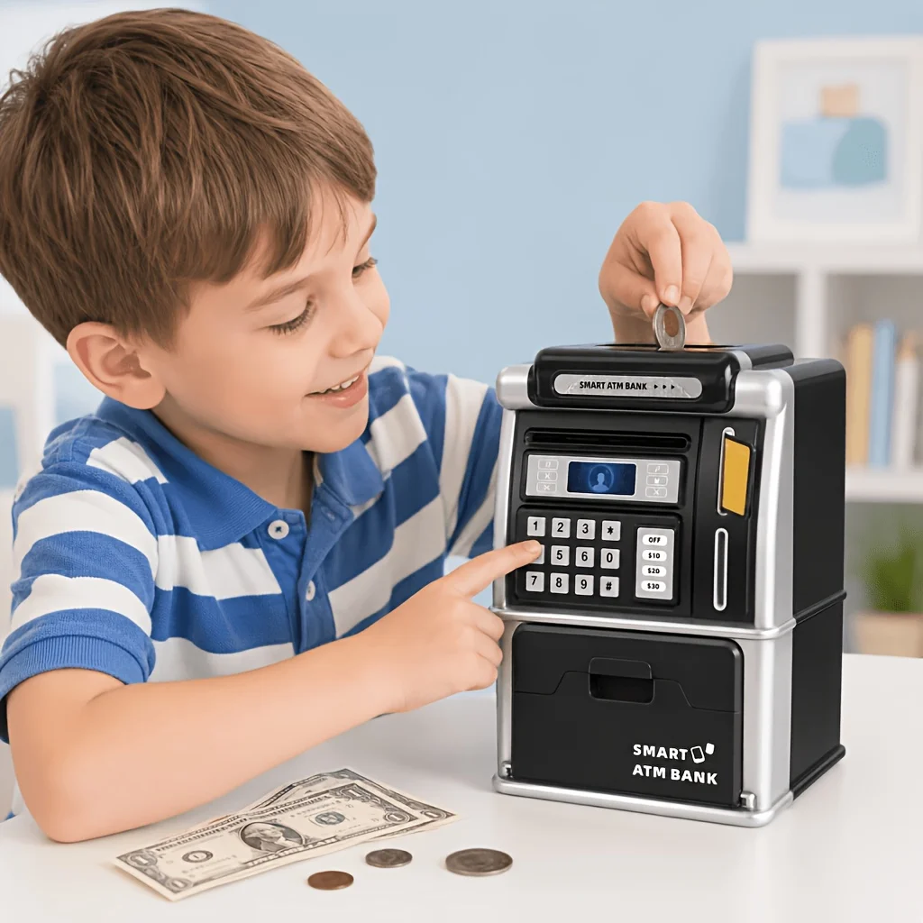 Cofrinho Inteligente ATM, Enro - Kids Education Savings avaliação e preço