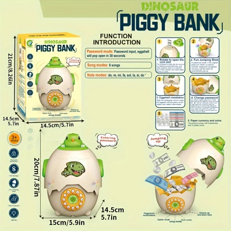 Cofrinho em Forma de Ovo de Di - Kids Education Savings avaliação e preço