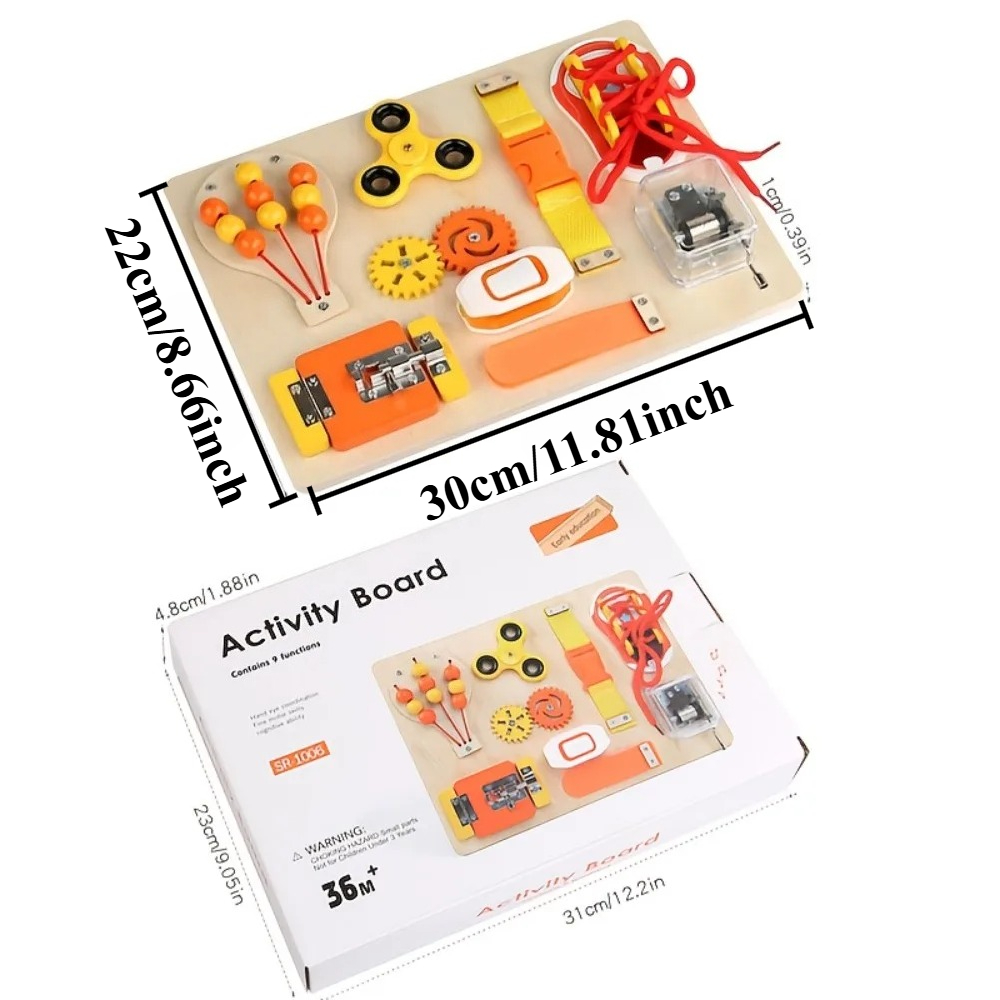 Brinquedo Sensorial Montessori - Kids Education Board avaliação e preço