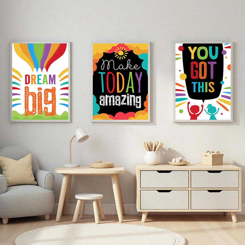 Colorido bonito sonho grandes  - Kids Education Quote avaliação e preço