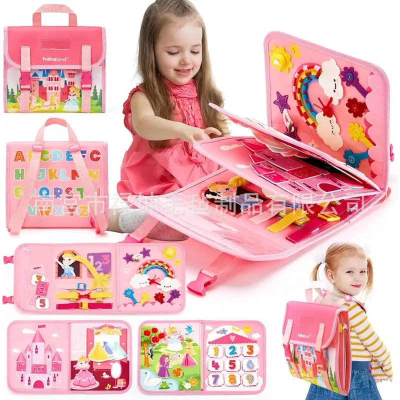Princess Montessori Felt Busy  - Kids Education Board avaliação e preço