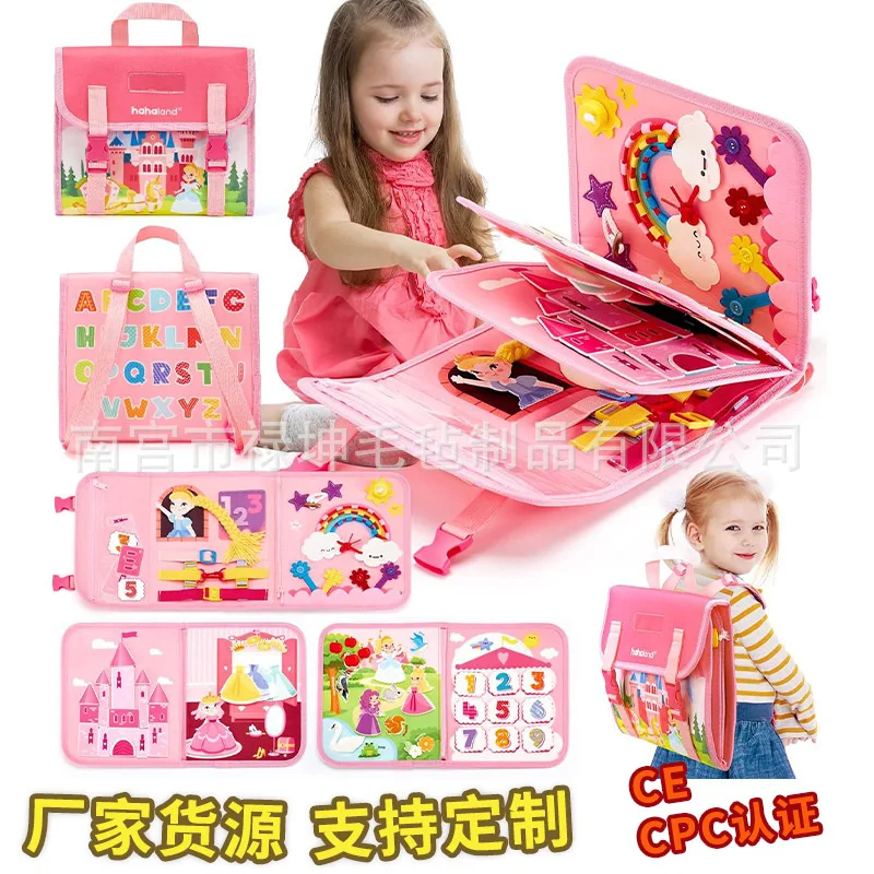 Princess Montessori Felt Busy  - Kids Education Board avaliação e preço