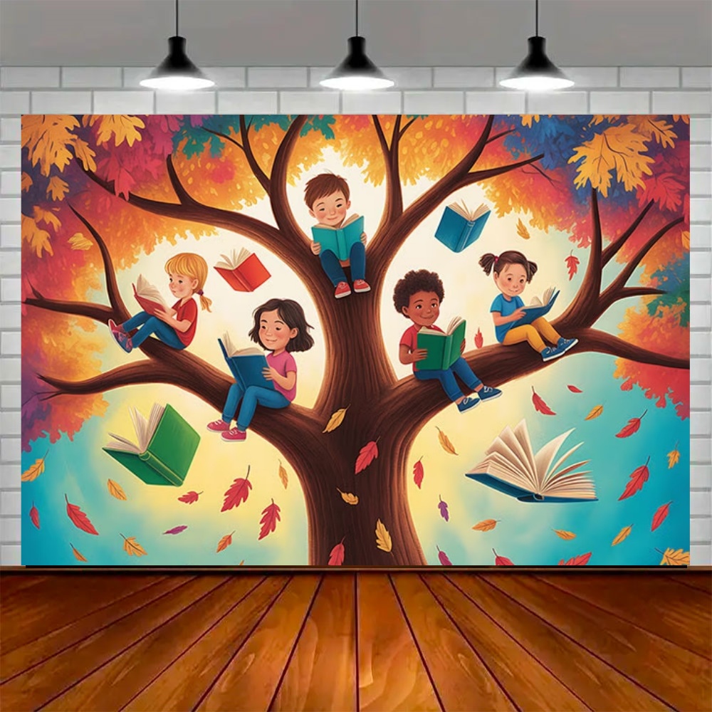 Decoração para Festa do Dia Mu - Kids Education Background avaliação e preço